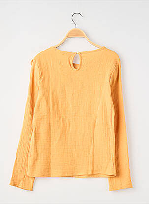 Blouse manches longues manches longues jaune PM LOVING fille