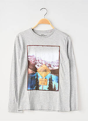 T-shirt manches longues manches longues gris COLOR & DUTY garcon