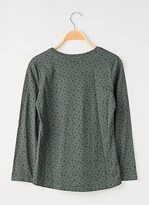 T-shirt coupe cintrée manches longues vert MINI MIGNON fille
