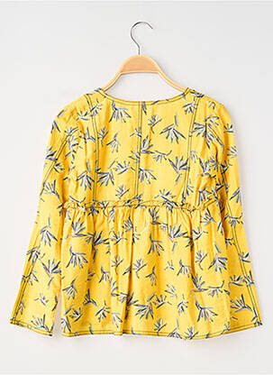 Blouse imprimé fantaisie manches longues jaune MINI MIGNON fille