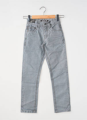 Pantalon slim délavé taille ajustable gris EBOUND garçon