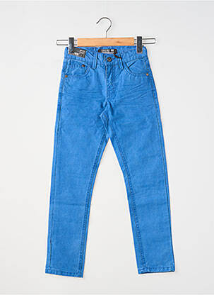 Pantalon slim délavé taille ajustable bleu EBOUND garçon