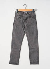 Pantalon slim délavé taille ajustable gris fonce EBOUND garcon