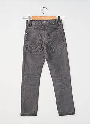 Pantalon slim délavé taille ajustable gris fonce EBOUND garçon