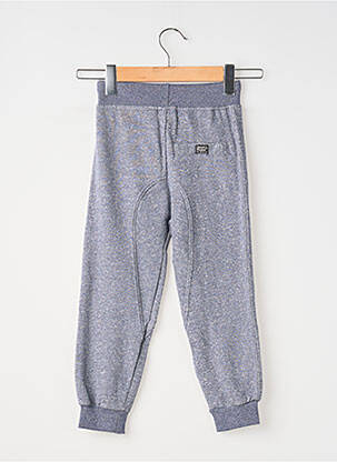 Jogging tissage chiné taille élastique bleu TONY BACKER garçon