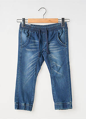 Jeans coupe slim stretch taille élastique bleu AEROPILOTE fille