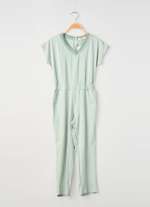Barboteuse tissage jersey vert PM LOVING fille