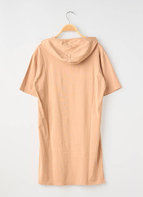 Robe courte manches courtes manches courtes marron MINI MIGNON fille