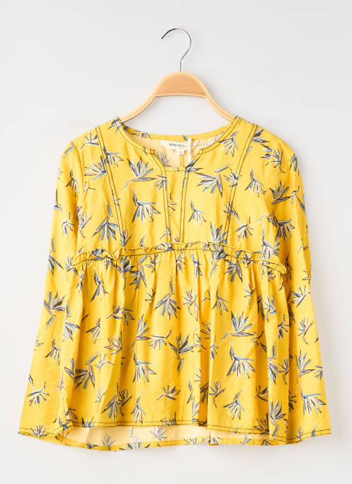 Blouse manches longues manches longues jaune MINI MIGNON fille