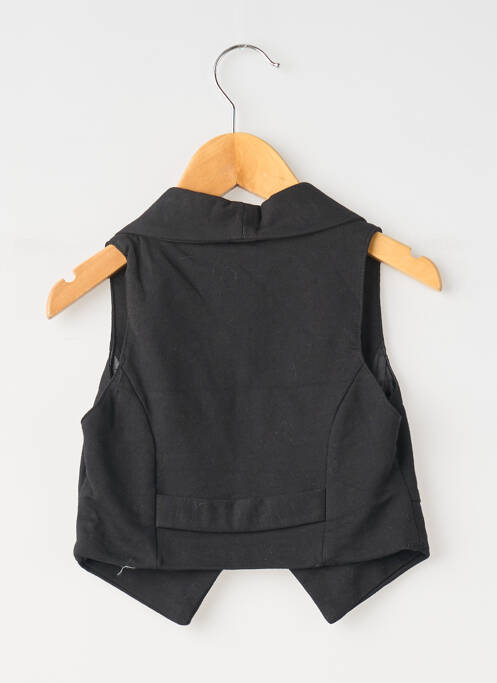 Gilet sans manche fermeture boutonnée sur le devant noir TON TIN fille