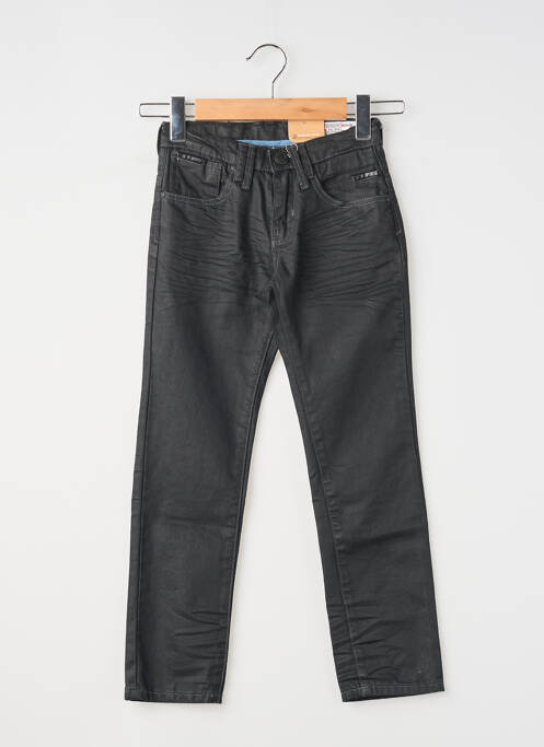 Pantalon droit coupe droite taille ajustable noir RMS26 garcon