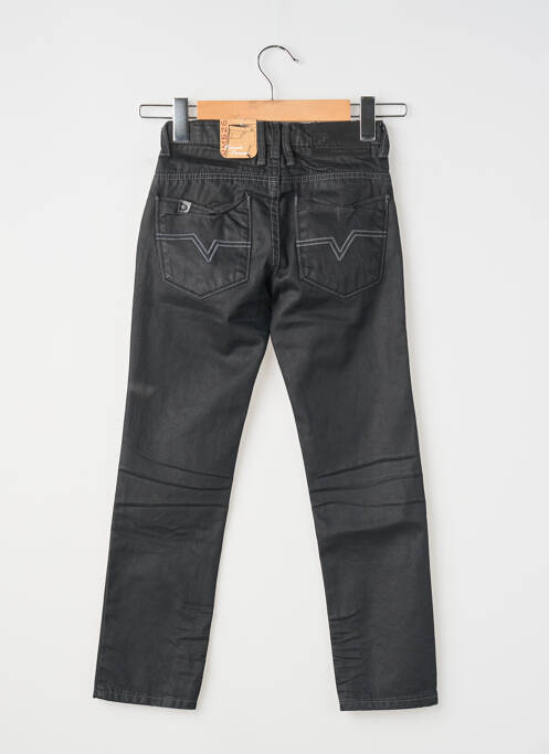 Pantalon droit coupe droite taille ajustable noir RMS26 garcon