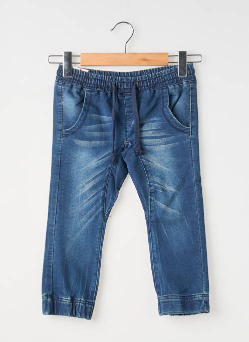 Jeans coupe slim stretch taille élastique bleu AEROPILOTE fille