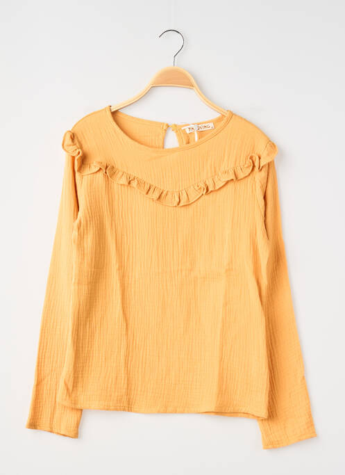 Blouse jaune PM LOVING fille