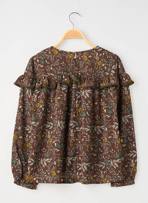 Blouse marron MINI MIGNON fille