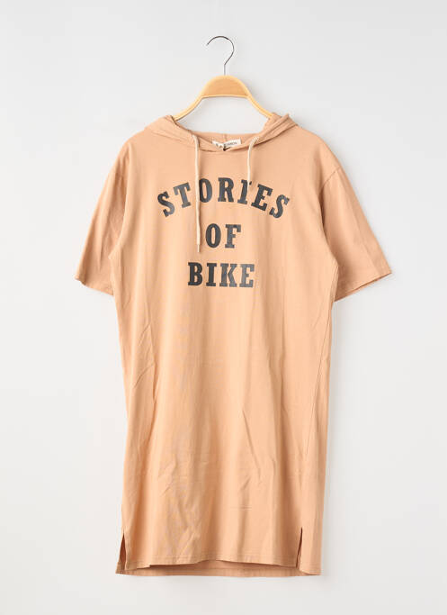 Robe courte marron MINI MIGNON fille