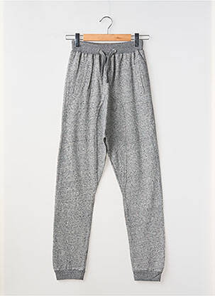 Jogging tissage chiné taille élastique gris TONY BOY garcon