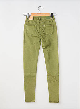Jeans coupe slim stretch taille ajustable vert MINI MIGNON fille