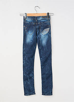 Jeans skinny stretch taille ajustable bleu TONY BOY fille