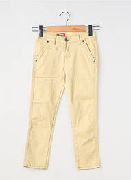 Pantalon chino tissage popeline taille ajustable beige AEROPILOTE garcon