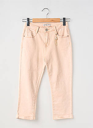 Jeans coupe droite stretch taille ajustable rose MINI MIGNON fille