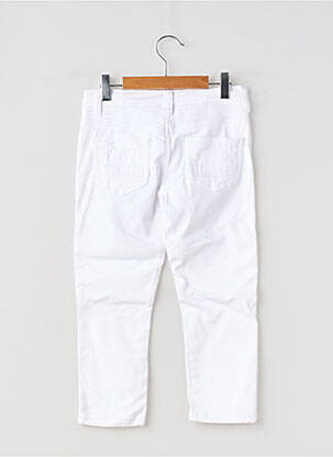 Jeans coupe slim stretch taille ajustable blanc LES FILLETTES DE PARIS fille