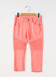 Jeans coupe slim stretch taille ajustable orange LES FILLETTES DE PARIS fille
