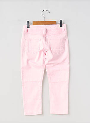 Jeans coupe slim stretch taille ajustable rose LES FILLETTES DE PARIS fille