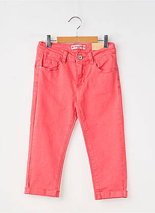 Pantacourt poches taille ajustable rouge MINI MIGNON fille