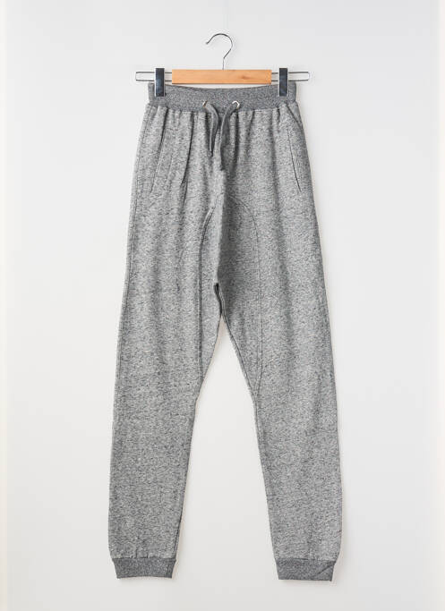 Jogging tissage chiné taille élastique gris TONY BOY garcon