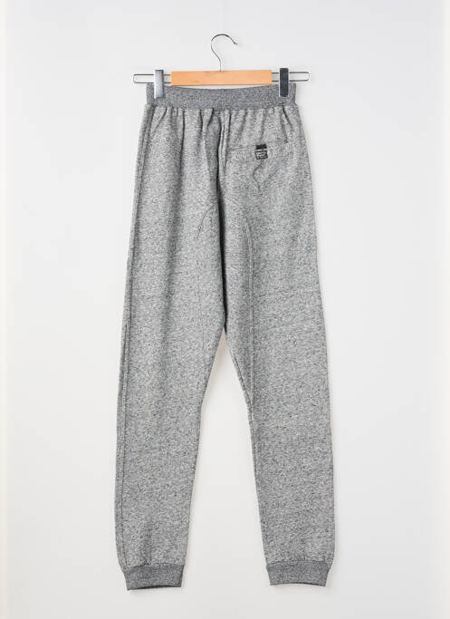 Jogging tissage chiné taille élastique gris TONY BOY garcon
