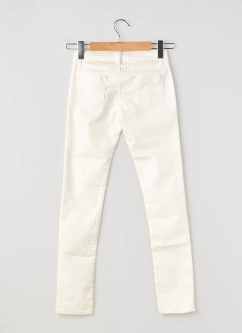 Pantalon slim tissage enduit taille ajustable beige TON TIN fille