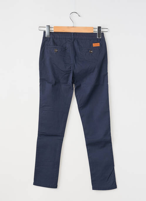 Pantalon chino tissage popeline taille ajustable bleu AEROPILOTE garcon