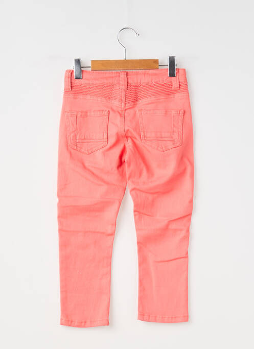Jeans coupe slim stretch taille ajustable orange LES FILLETTES DE PARIS fille