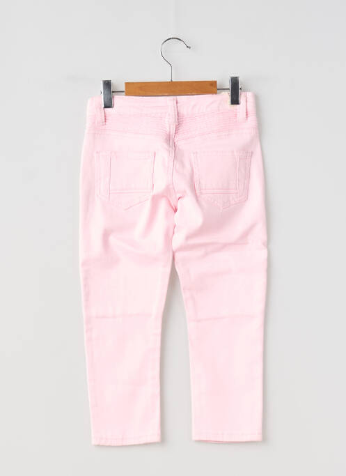 Jeans coupe slim stretch taille ajustable rose LES FILLETTES DE PARIS fille