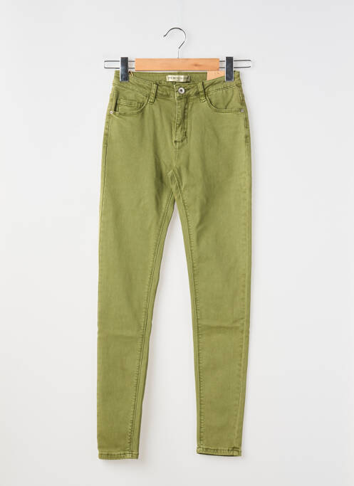 Jeans coupe slim vert MINI MIGNON fille