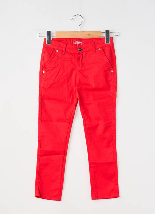 Pantalon chino rouge AEROPILOTE garçon