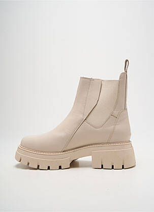 Bottines/boots matière lisse talon de 4 à 6cm beige ASH femme
