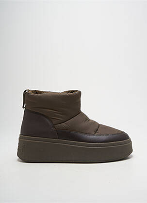 Bottines/boots matière lisse talon de 4 à 6cm marron ASH femme