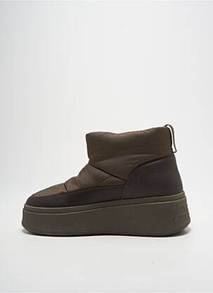 Bottines/boots matière lisse talon de 4 à 6cm marron ASH femme