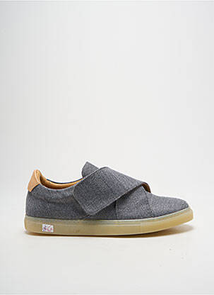 Baskets semelle amovible talon plat jusqu'à 3cm gris PAIRS IN PARIS femme