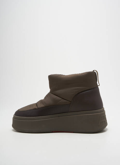 Bottines/boots matière lisse talon de 4 à 6cm marron ASH femme
