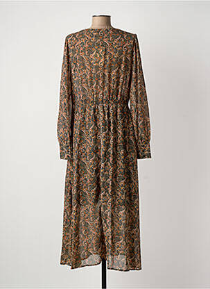 Robe longue manches longues manches longues noir SEE U SOON femme