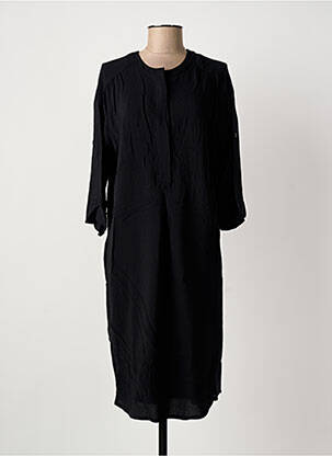 Robe mi-longue manches 3/4 manches 3/4 noir SUMMUM femme
