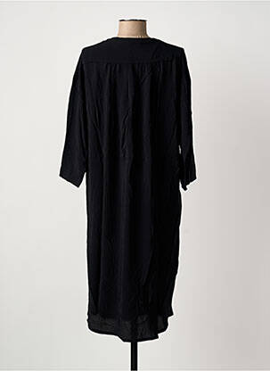Robe mi-longue manches 3/4 manches 3/4 noir SUMMUM femme