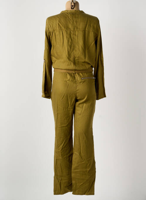 Combi-pantalon coupe cintrée manches longues vert LABDIP femme