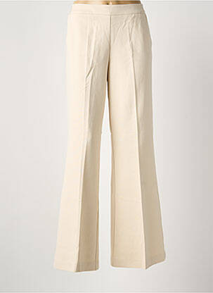 Pantalon droit stretch taille normale beige SUMMUM femme