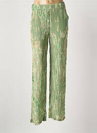 Pantalon droit taille élastique taille normale vert MKT STUDIO femme