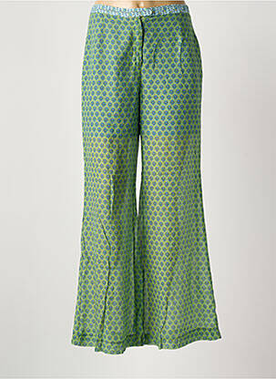 Pantalon large taille normale taille normale vert MALIPARMI femme