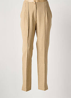 Pantalon slim stretch taille normale marron SUMMUM femme